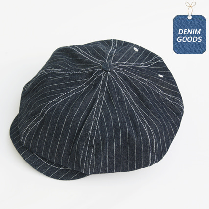 [쉐프앤코] Baker&#039;s Hat - Denim Stripe