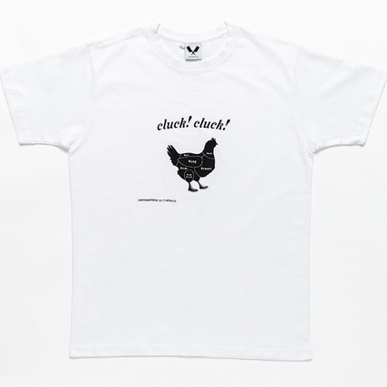 [쉐프앤코] MEAT FRIENDS - Chickenpedia Tee (White)