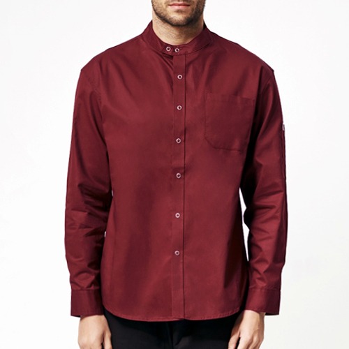 [쉐프앤코] Danish Chef Shirt - Burgundy