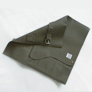 [KIMKIM] GERMANY Leather 6-pocket Knife Bag - Light Khaki