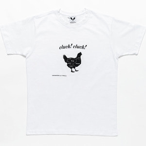 [쉐프앤코] MEAT FRIENDS - Chickenpedia Tee (White)
