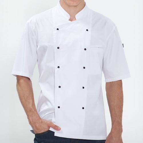 [비더쉐프] Double Button Chef Jacket (Short) - White