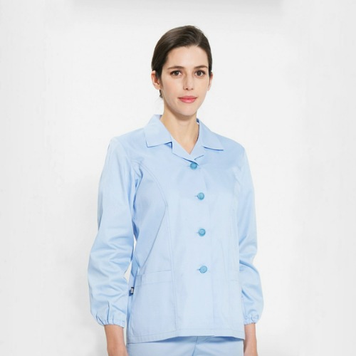 [위생복] WOMEN Spandex Shirts (Long) - Sky blue