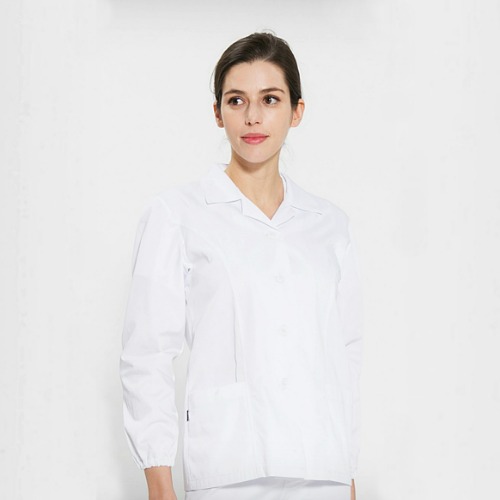 [위생복] WOMEN Spandex Shirts (Long) - White