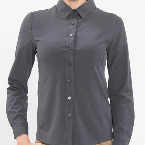 [비더쉐프] Women&#039;s Slimfit Shirt  (Long) - Grey