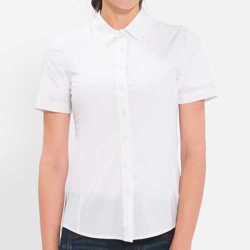 [비더쉐프] Women&#039;s Slimfit Shirt  (Short) - White