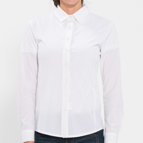 [비더쉐프] Women&#039;s Slimfit Shirt  (Long) - White