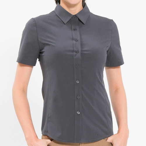 [비더쉐프] Women&#039;s Slimfit Shirt  (Short) - Grey